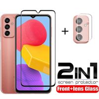 2in1 Tempered Glass For Samsung Galaxy M13 Full Glue Screen Protector Lens Film for samsung m 13 13m m13 Protective Glass