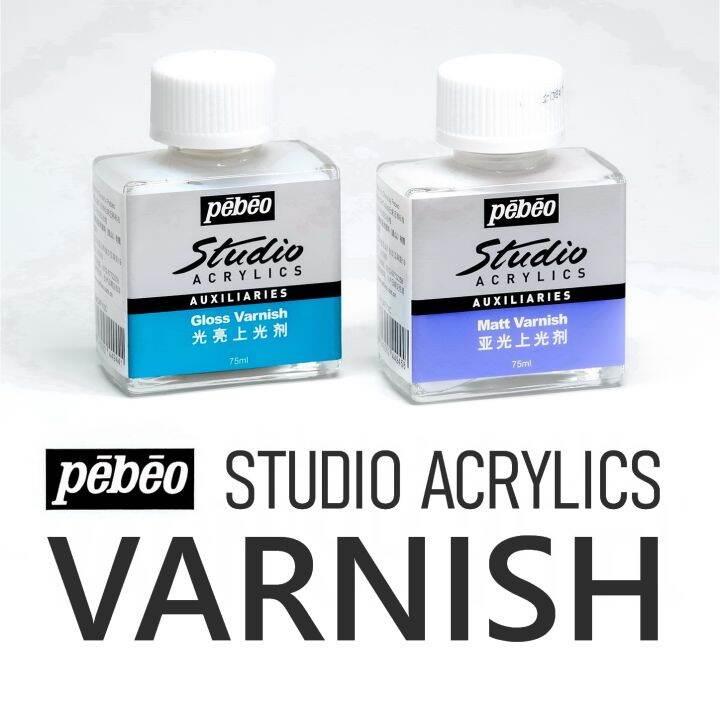 PEBEO Studio Acrylic VARNISH Gloss or Matte 75ml / 500ml One piece only, choose your