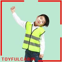 CODLiang Te [toyfulcabinMY] KIDS HIGH VISIBILITY HI VIZ VEST YELLOW GREEN REFLECTIVE SAFETY VEST