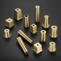 1Pc Gold Brass Copper Cabinet Leg Cover Chair Feet Protector Sofa Leg Tube Metal Cup Furniture Leg Tip Cap Furniture Fittings Furniture Protectors Rep