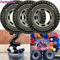 36" Giant Tire Tubes for Swimming Pool and Kids Racing Car Themed Party Decortion Tire Tubes Summer Water Toys Black Wheel Tire