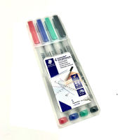 STAEDTLER ชุดปากกาเขียนแผ่นใส 4 ด้าม ลบได้ S (0.4มม.) สเต็ดเล่อร์ 311-WP4