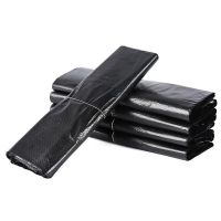 50 pcs Garbage Bag Vest Type Garbage Bag Kitchen Portable Thickened Black Trash Can Plastic Bag【bluesky1990】