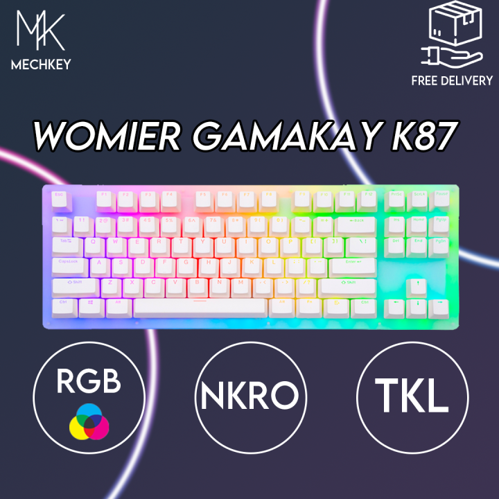 Womier K87 Mechanical Custom TKL Gaming Keyboard with Hot Swappable