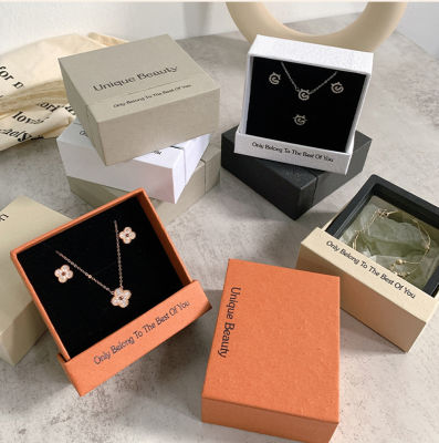 Earnail Packing Box Stone Pottery Paper Drawer Box Pe Film Suspension Box Ring Jewelry Box Jewelry Box