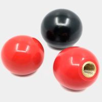 1pcs Black or Red Plastic M4/M5/M6/M8/M10/M12 Thread Ball Shaped Head Clamping Nuts Knob