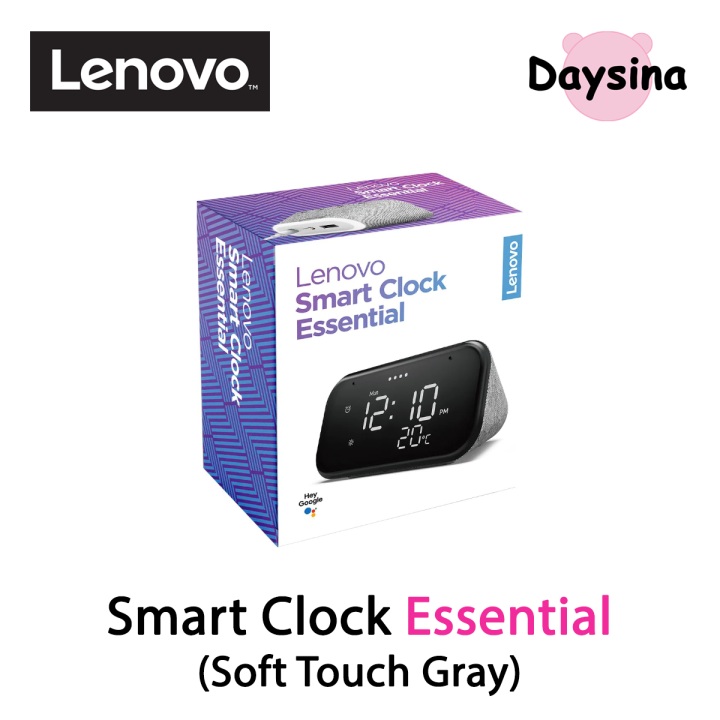 Lenovo Smart Clock Essential, 4" Smart Display with Google Assistant