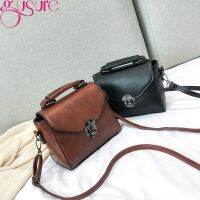 Gusure หนัง PU กระเป๋า Crossbody สำหรับผู้หญิงแฟชั่นล็อคการออกแบบกระเป๋าสะพายหญิงกระเป๋าเดินทางขนาดเล็กและกระเป๋า Sac หลัก