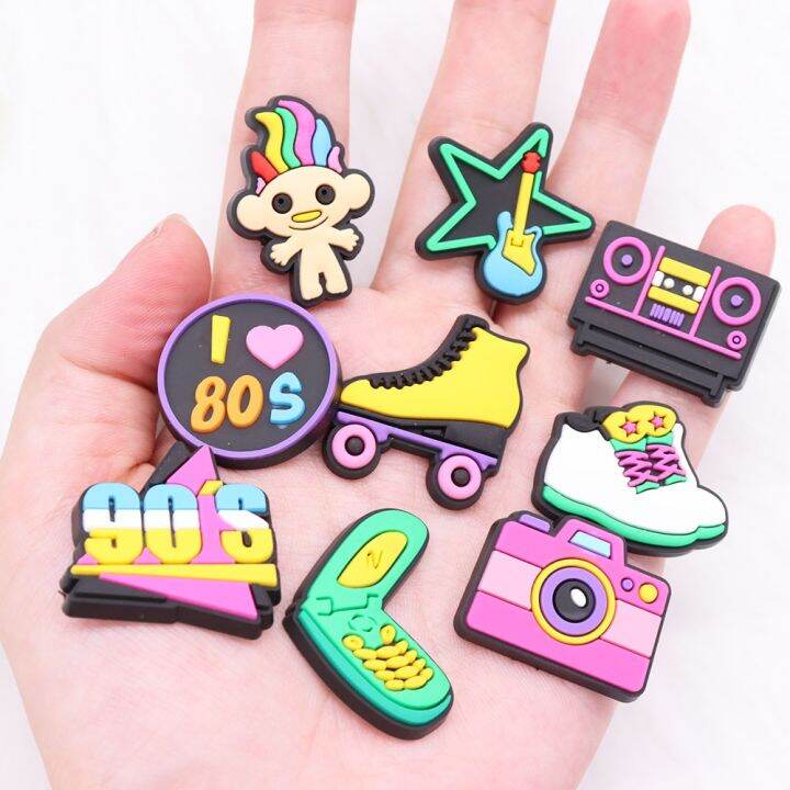 new-1pcs-camera-tape-cell-phone-shoe-charms-accessories-pvc-sandals-shoe-buckle-fit-children-backpack-croc-jibz