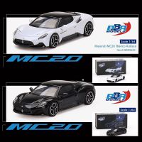 R 1:64โมเดลรถ MC20 Bianco Audace &amp; Nero Enigma อัลลอยหล่อตายวิ่ง Vehilce-สีดำและสีขาว