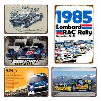 Celestineor Rally Group B-Peugeot 205 Turbo 16ป้ายโลหะดีบุก-Retro Plaques สำหรับผับภาพจิตรกรรมฝาผนังและภาพวาด Tinplate-โปสเตอร์โลหะยอดนิยมสำหรับ1985 Lombard Rac Rally