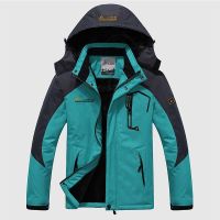 Mens Winter Inner Fleece Waterproof Jacket Outdoor Mens Thick Sport Warm Coat