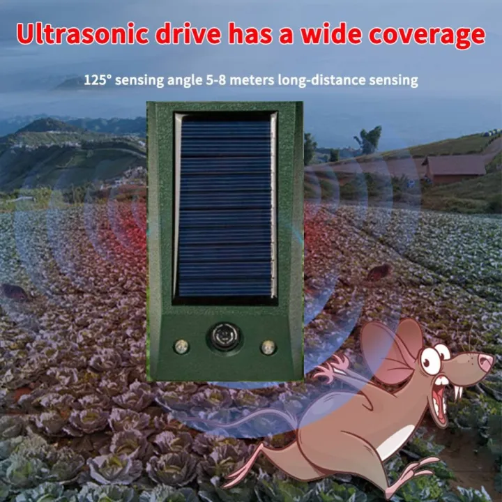 Electric Insect】Animal Deterrent Cat Dog Chaser Repeller Solar Repellent  Ultrasonic Solar[YO CO CO] | Lazada PH