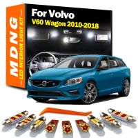 MDNG 19Pcs Canbus Car LED Interior Light Kit For Volvo V60 Wagon 2010 2011 2012 2013 2014 2015-2018 Map Dome License Plate Lamp Bulbs  LEDs HIDs