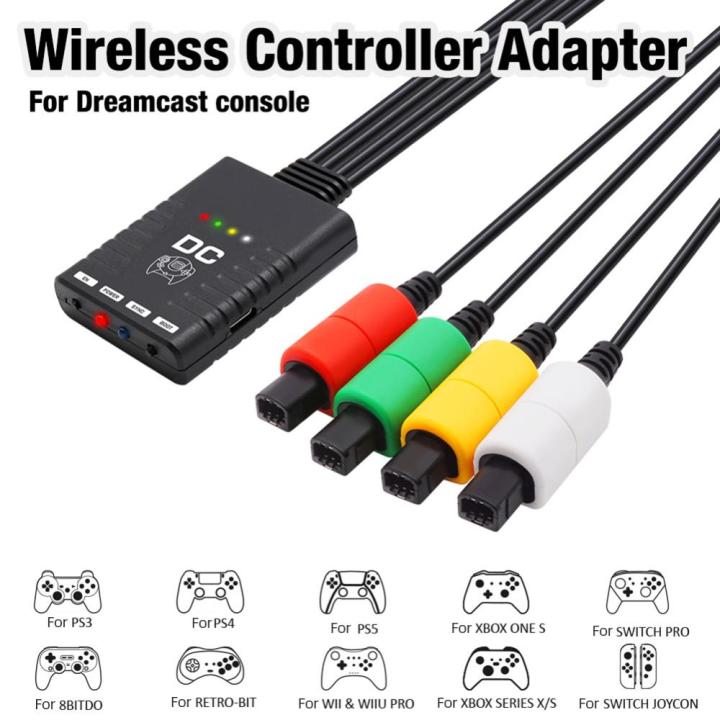 แพดเกมแพดที่รองรับบลูทูธตัวรับสัญญาณ-wifi-รีเซ็ตปุ่มเครื่องแปลงเกมอะแดปเตอร์ควบคุมอะแดปเตอร์สำหรับ-wii-สวิตช์-ps3-ps4-สายต่อเซก้าดรีมเคสคอนโซล