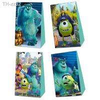 ☒ Disney Cartoon Monster University Candy Paper Bag Birthday Party Cookies Popcorn Box Decoration Baby Shower Supplies Kid Gift