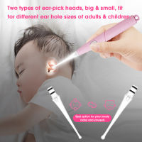 Baby Ear Wax Cleaner ไฟ LED ทำความสะอาดหู Earpick Earwax Remover Luminous Ear Curette Light Spoon Health Care Tool For Kids