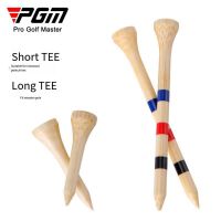 PGM 30 Pcs Golf Tees Bamboo Tee Golf Ball Holder Adjustable Height 2 Sizes Available Stronger than Wood Tee Depth Mark 38mm 83mm