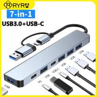 RYRA USB Hub 457พอร์ต Expander แท่นต่อขยาย USB C Splitter Adapter สำหรับ Type C สมาร์ทโฟนคอมพิวเตอร์แท็บเล็ต