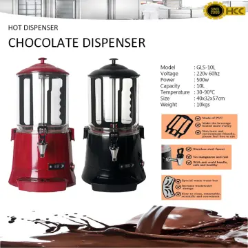  Commercial Hot Chocolate Maker Machine Temperature Adjustable Hot  Chocolate Dispenser Warmer for Heating Chocolate Coffee Milktea,220V-10L:  Home & Kitchen