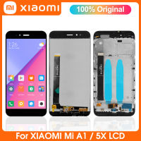 หน้าจอแท้5.5 "สำหรับ Xiaomi Mi A1,หน้าจออะไหล่ชุดประกอบดิจิไทเซอร์สำหรับ Mi 5X MiA1 Mi5X MDG2, MDI2