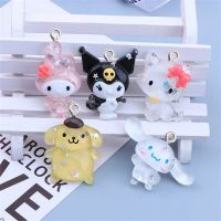 10Pcs Cartoon Star Sequin Animal Resin Pendant Trinket Necklaces Earring Charms Jewelry Making Material DIY Handmade Accessories DIY accessories and o