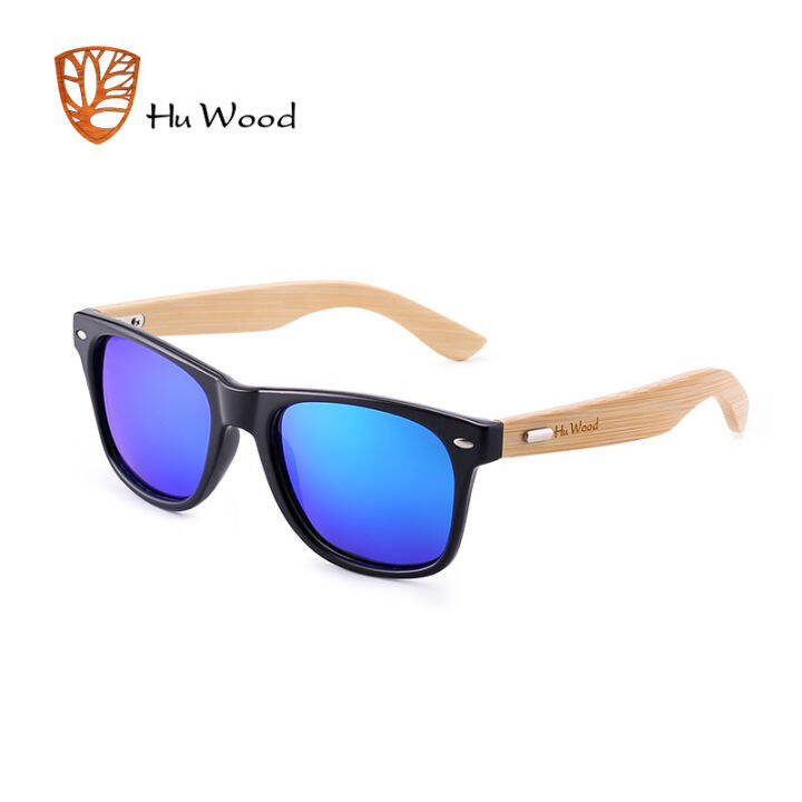 Locs Sunglasses - Men's Classic Flat Top Frame - In Black & Woodgrain - Foto 13