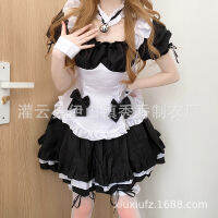 วันฮาโลวีน cosplay Maid Maid ชุดโลลิต้าสีดำและสีขาวคอสเพลย์เซ็กซี่