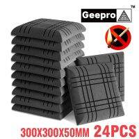 【JJA Decoration】 Geepro 300X300X50Mm Acoustic Foam Soundproofing Panel การแยกเสียงรบกวนสำหรับสตูดิโอ Isolator Soundproof