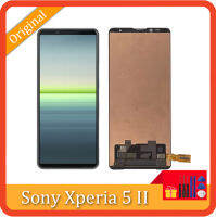 ต้นฉบับสำหรับ Sony Xperia 5 II SO-52A XQ-AS52 XQ-AS62 XQ-AS72จอแสดงผล LCD Touch Screen Digitizer Assembly Repair Part