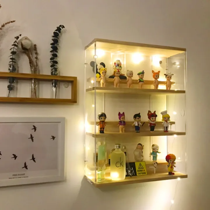 HandMade Pop Mart Display Toy Shelf Dustproof Household