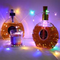 ☾ஐ✚ 1-3M LED Wine Bottle Lights with Cork LED Cork Lights Fairy Mini String Light for Liquor Bottles Crafts Party Wedding Decoration