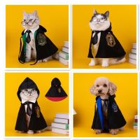 Pet Embroidery Cloak Cat Cape Academy of Magic Cape Pet Dog Cosplay Costume Clothes  Dog Coat