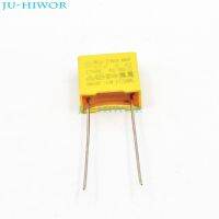 ◎✢┋ (20pcs/lot) X2 Safety Capacitor 104K 0.1uF 100nF 275V 10 Pitch 10mm Polyester Film Capacitor Yellow Square Capacitance