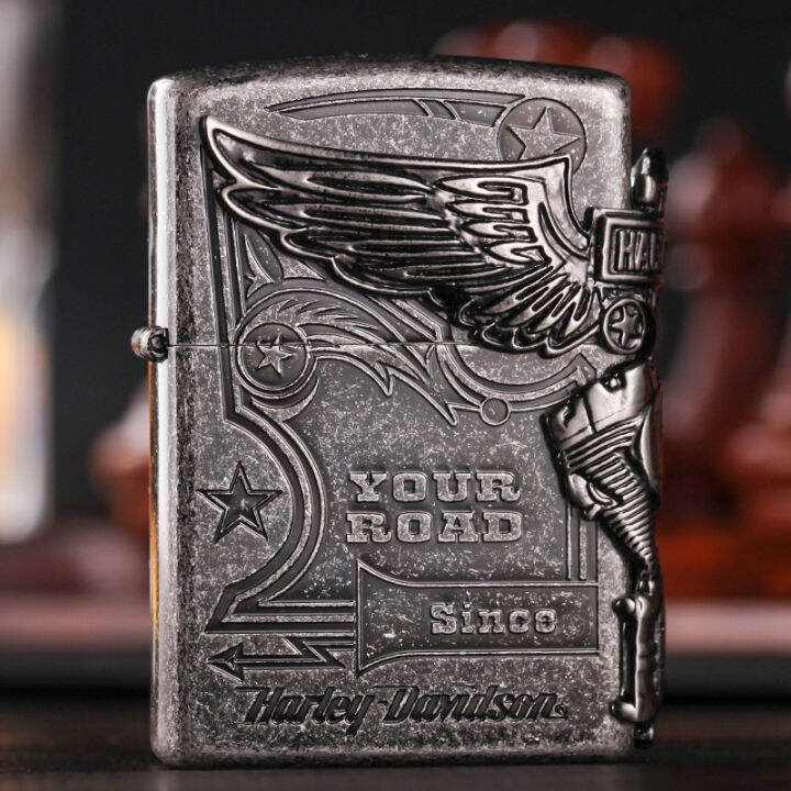 Zippo kerosene lighter genuine limited edition collection Harley Side