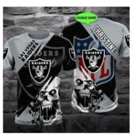 NFL Las Vegas Raiders Custom Tshirt 3D Print