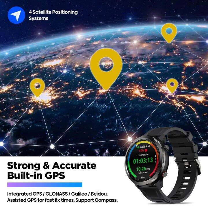 hotzeblaze-stratos-2-lite-gps-กลางแจ้ง-smart-watch-สร้างขึ้นใน-gps-โหมดกีฬาหลายโหมดเข็มทิศ24h-การติดตามสุขภาพ5-atm-watch