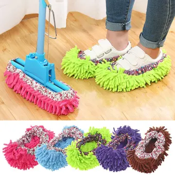 Floor Cleaning Removable Washable Mopping Shoes Lazy Mopping