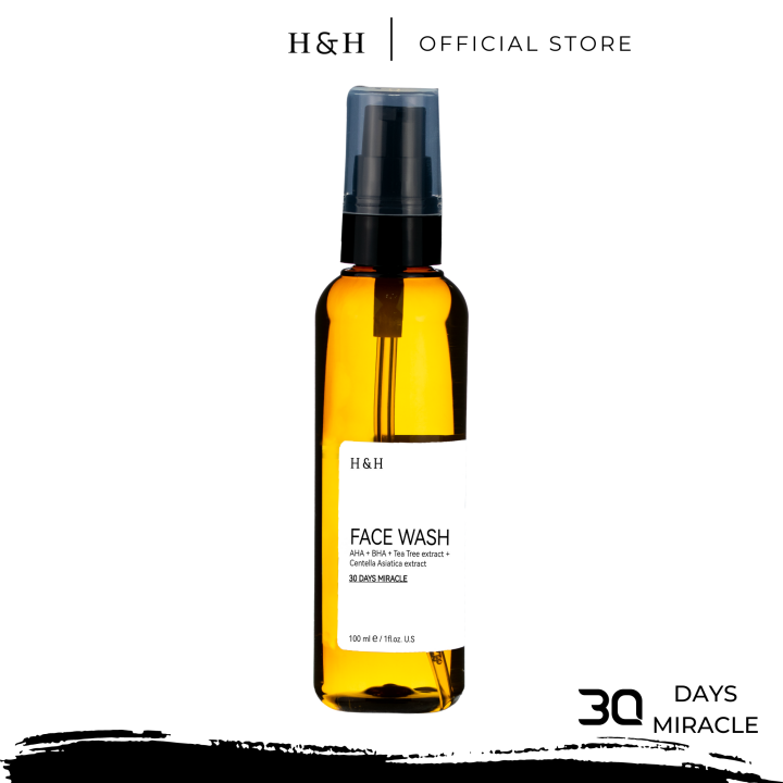 H&H Face wash AHA BHA + Tea Tree extract + Centella Asiatica extract 30