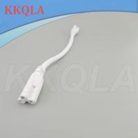 QKKQLA White 1/2/5pcs T4 T5 T8 3 pin LED Tube Connector Two-phase Three-phase Led Lamp Lighting power connector Double-end Cable Wire