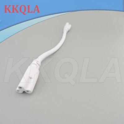 QKKQLA White 1/2/5pcs T4 T5 T8 3 pin LED Tube Connector Two-phase Three-phase Led Lamp Lighting power connector Double-end Cable Wire