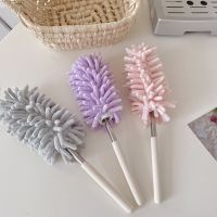 Nordic Style Retractable Duster/Mini Cute Microfiber Chenille Cleaning Brush/Household Multifunction No Dead Ends Cleaning Tool