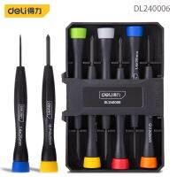 Deli DL240006 Rainbow Watch Screwdriver 6 Sets Repairable Alarm Clock Electronic Products And Small Household Appliances Etc.