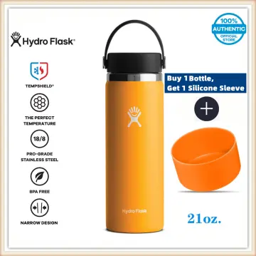 Hydro Flask Water Bottle - Wide Mouth Straw Lid 2.0 - 40 oz, Hibiscus :  Sports & Outdoors 