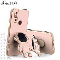 Kanavi แฟชั่น Electroplated เคสโทรศัพท์นักบินอวกาศยืนสำหรับ VIVO V11 V11i V11 Pro V15 V15 Pro V19 V17 V19 NEO,ซิลิโคนกันกระแทกเคสโทรศัพท์มือถือ