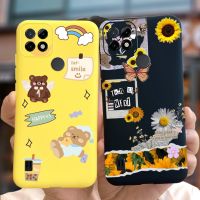 สำหรับ Realme C21 4G เคส RMX3201น่ารักพิมพ์ลายลูกกวาดปลอกซิลิโคนนุ่มสำหรับ Realme C21เคสโทรศัพท์6.5