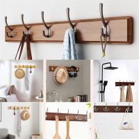 Wall Hook Bedroom Wood Hooks Towel Hook For Kitchen Stainless Steel Coat Rack Clothes Hanger Door Back Hook Bathroom Accessories