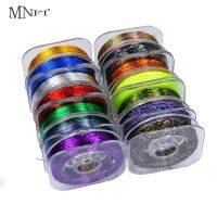 MNFT 7Pcs Rod Wrapping Thread Fishing Guide Eyelet Fixing Threads 14 Colors Metallic Flash