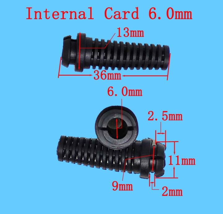 6-0mm-internal-card-silicone-rubber-grommets-protector-sleeves-over-wire-coils-outlet-loops-wire-open-hole