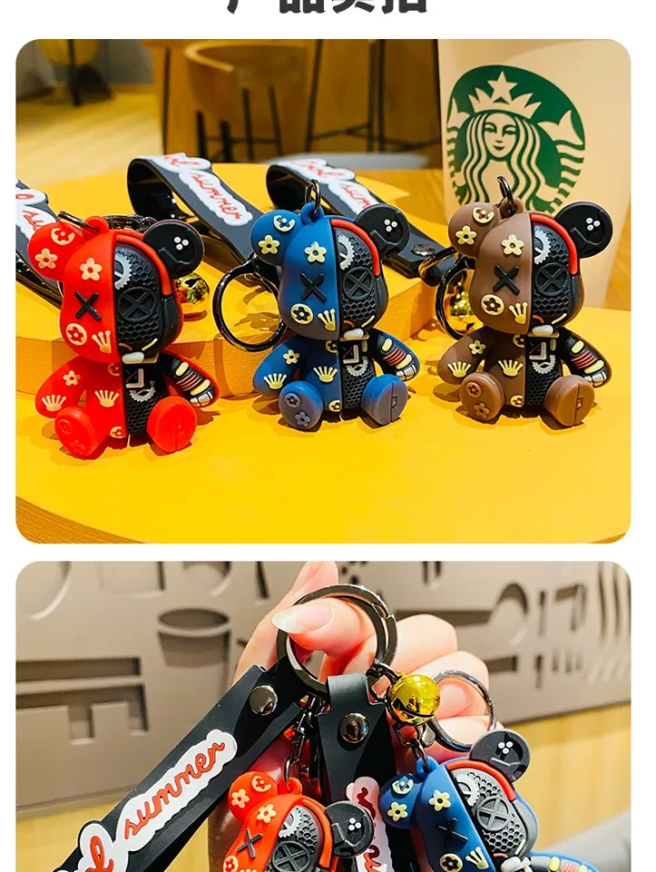 Cartoon Funny Half Skull Body Robot, Key Chain Accessories